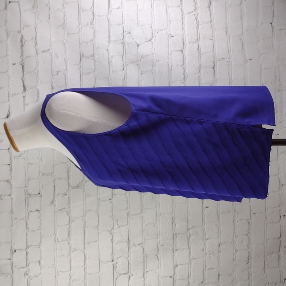 CHICO'S Sleeveless Blouse Top Tank Purple Blue Color  Size 2 - Picture 2 of 7